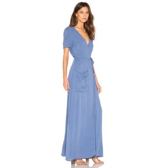 Nwt The Jetset Diaries | Freebird Maxi Dress in Cerulean Blue - Picture 2 of 11